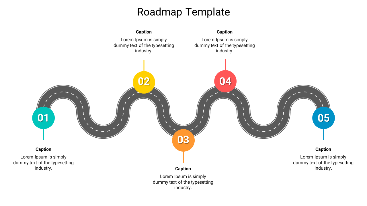 Editable Roadmap Template Google Slides PPT Presentation
